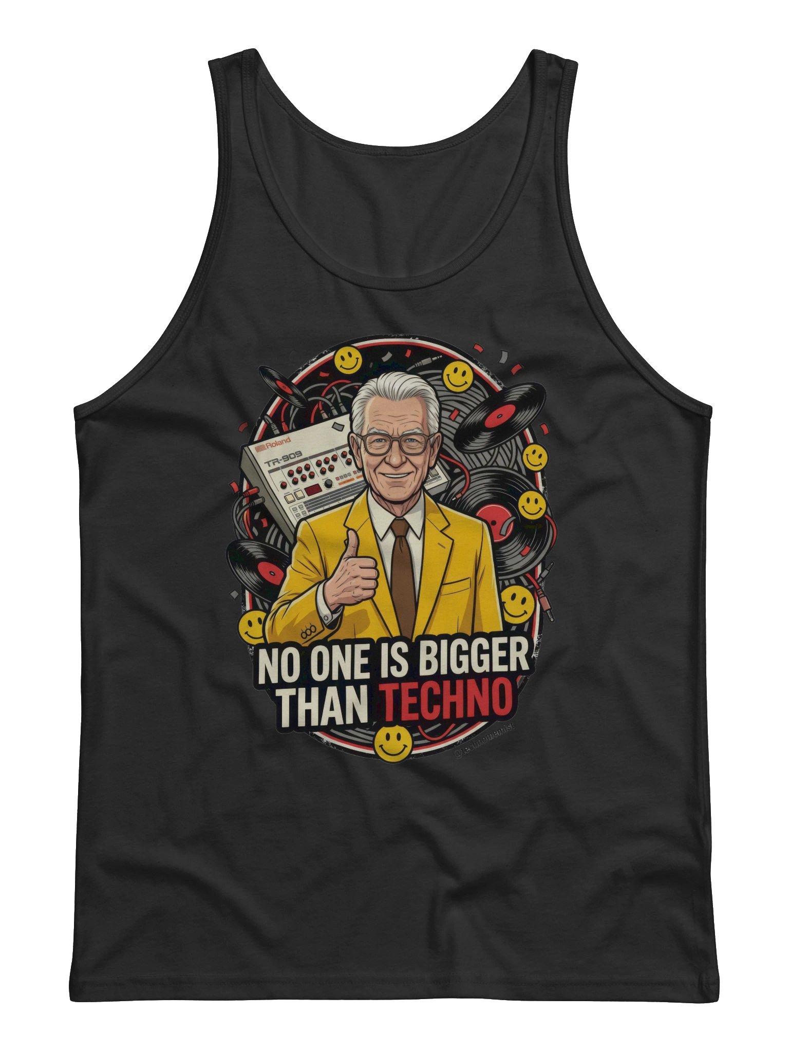 "No One Is Bigger Than Techno" tanktop product image (3)