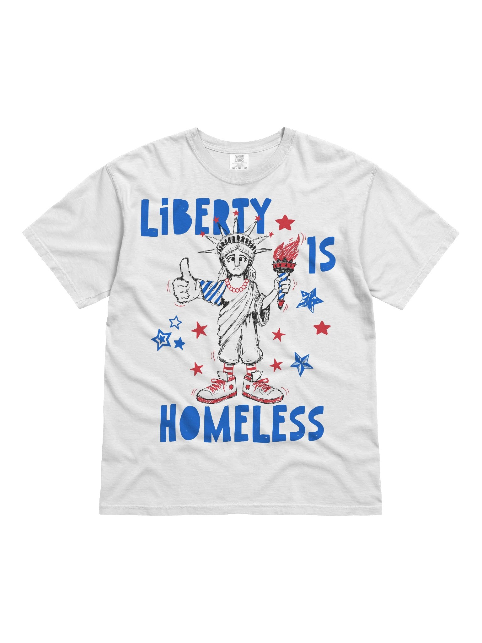Liberty Is Homeless, Hitchhiking Statue Of Liberty, USA 250 Shirt product image (63)