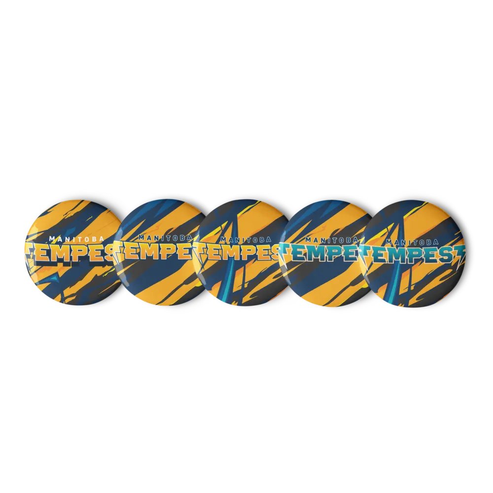 Tempest Dodgeball Club Pin Button Set product image (3)