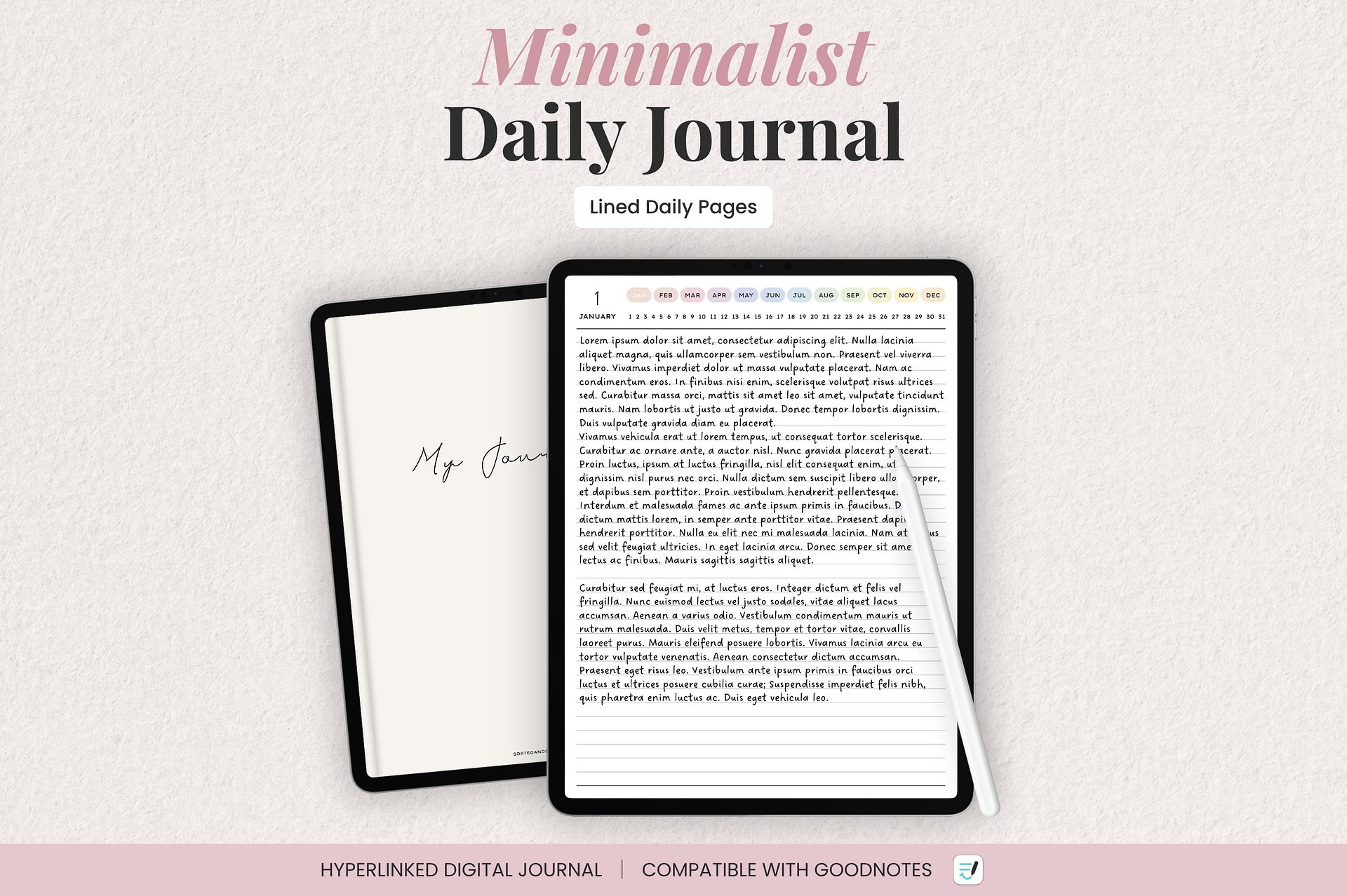 Digital Lined Journal - Colorful product image (1)