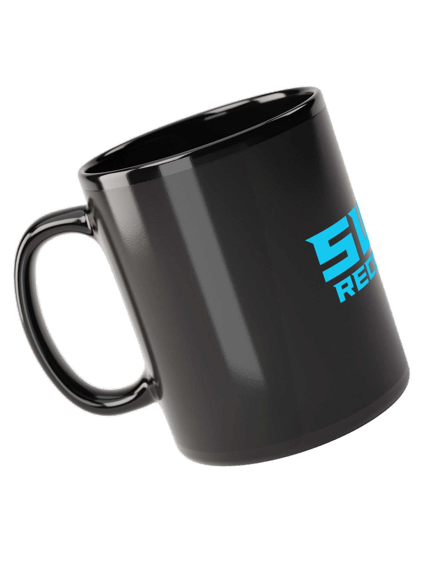 SWC Records Cyan | Black Glossy Mug product image (5)