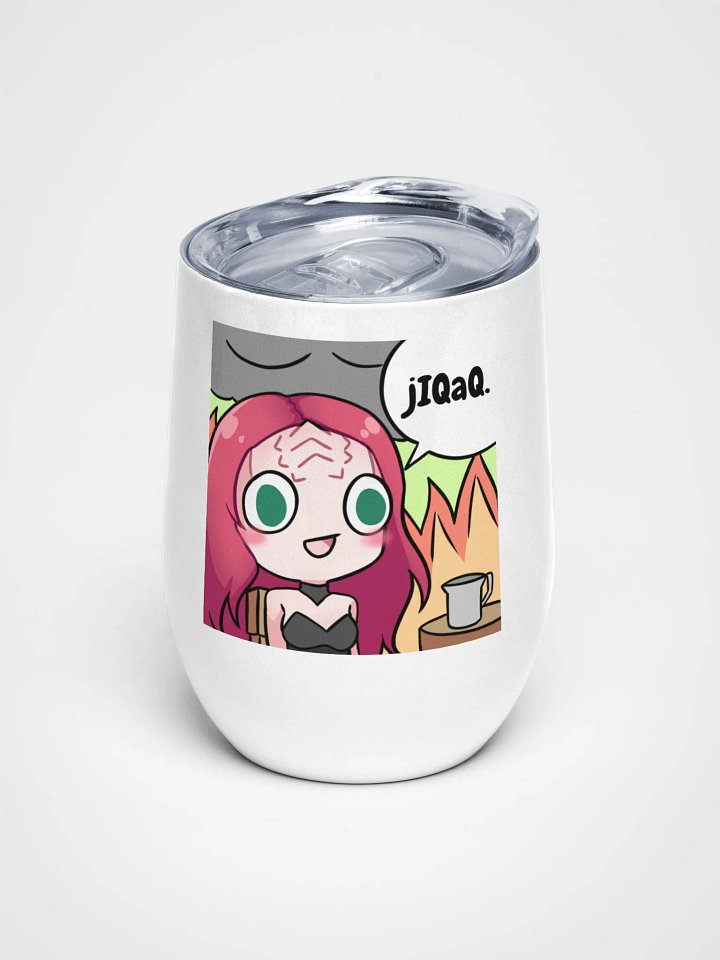 Klingon Pop "This Is Fine" Emote Wine Tumbler product image (1)