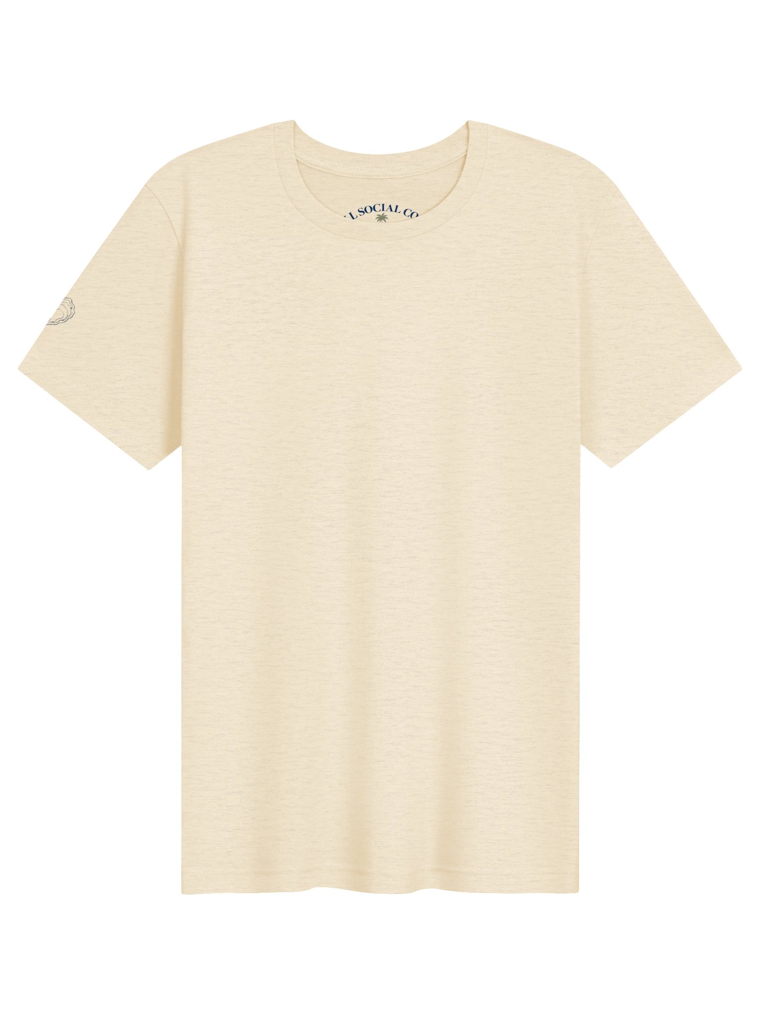 LL Social Co. Coastal Society Essential Tee — Oyster | Navy product image (5)