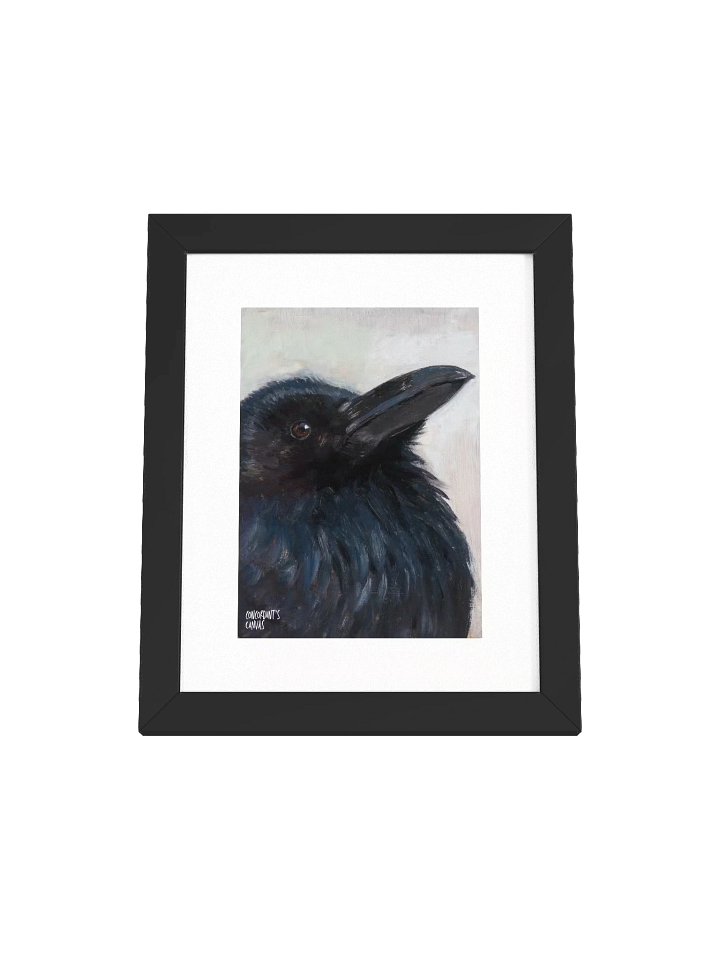 Framed Raven Print - Painted Live 2/9/2026 product image (1)