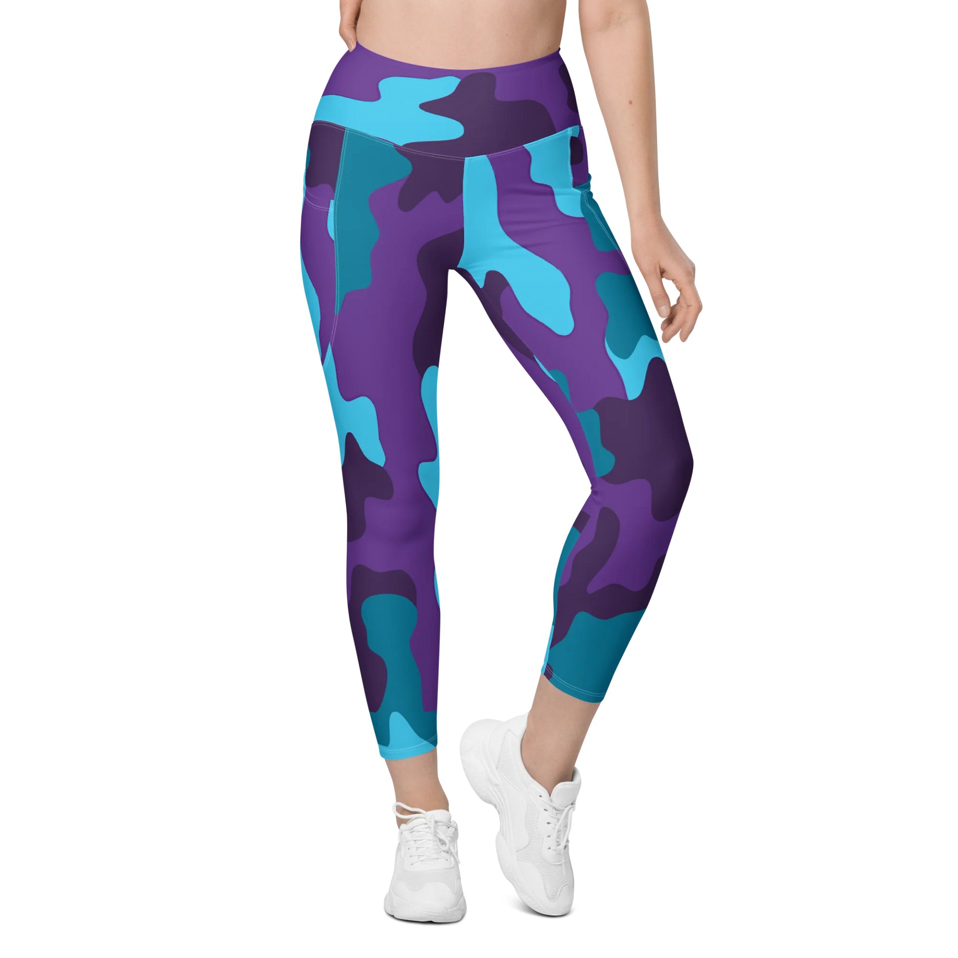 Vibrant Camo All-Over Leggings with Pockets product image (1)