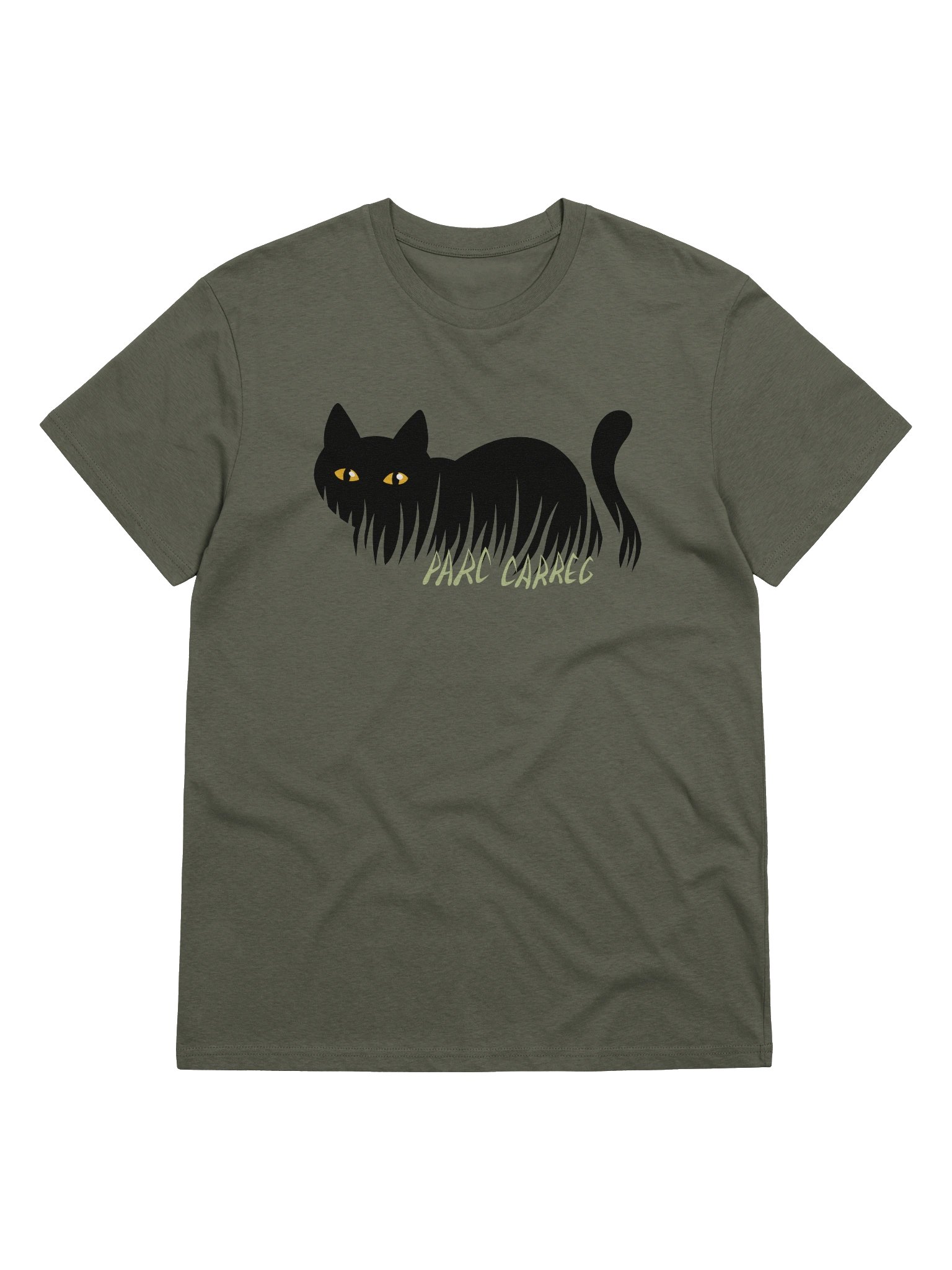 Shadow Cat Unisex Organic T-Shirt by Parc Carreg product image (1)