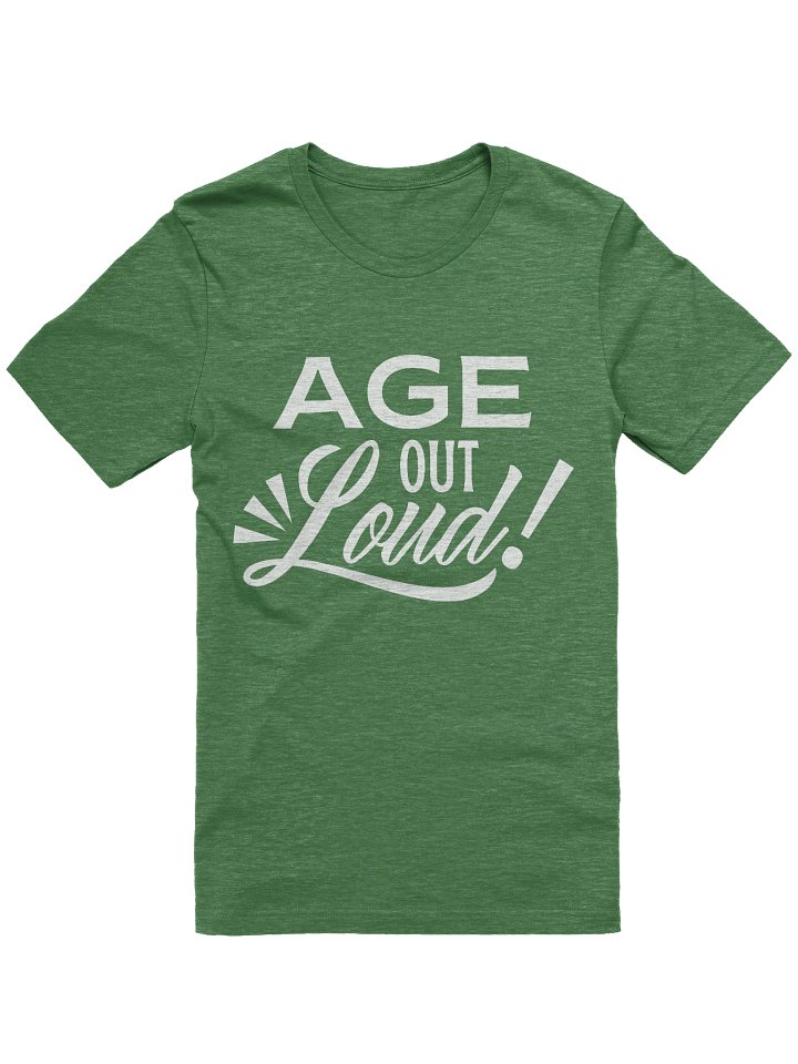 Supersoft T-Shirt by Bella+Canvas - "Age Out Loud" (Choice in Aging Logo Variant) product image (3)
