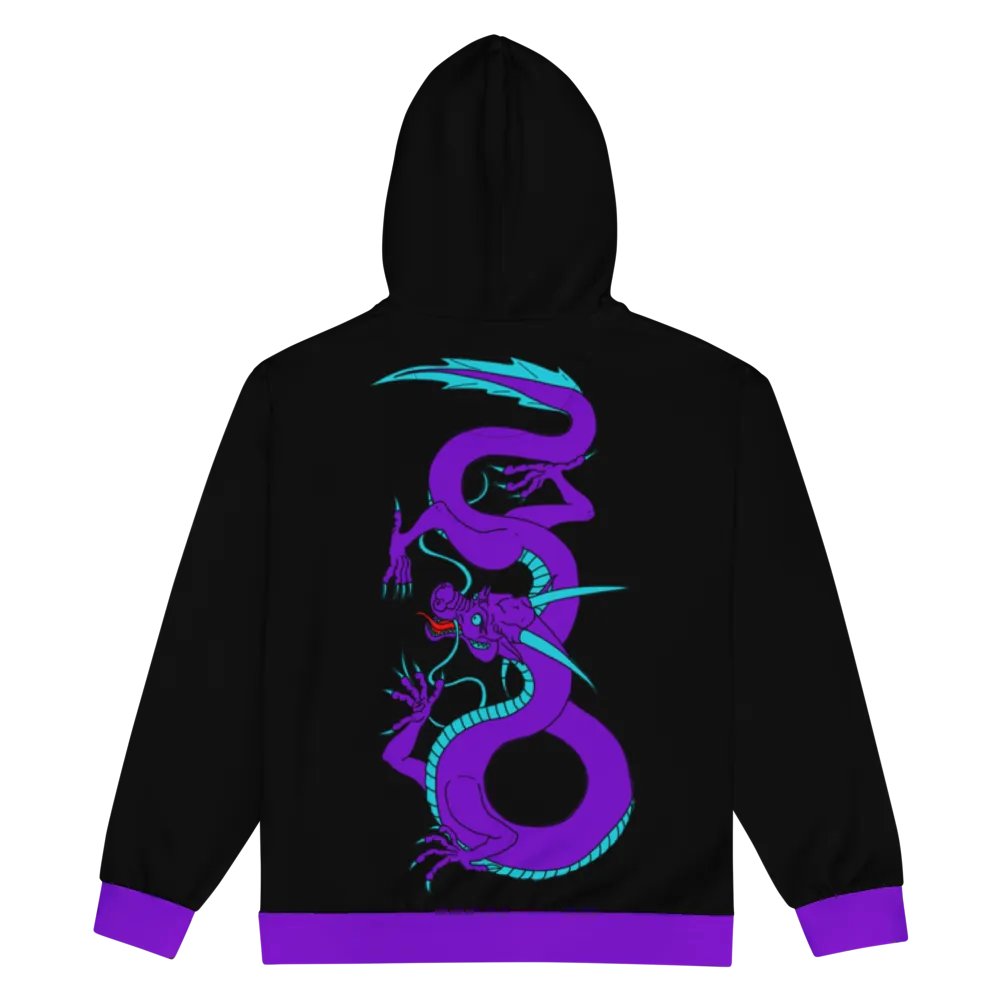 Dragon zip up hoodie product image (2)