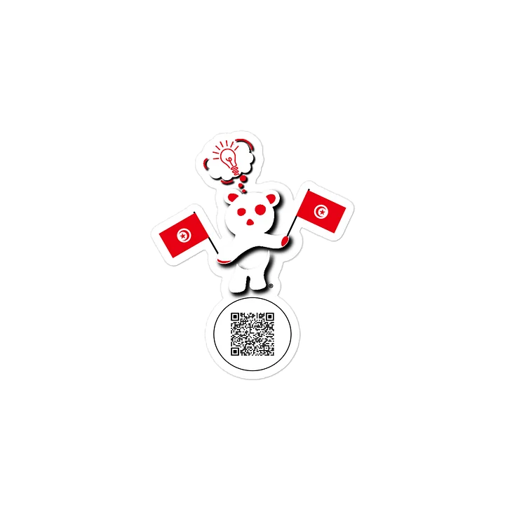 Tunisia — Country Bear Sticker | BehrBrained Media product image (2)