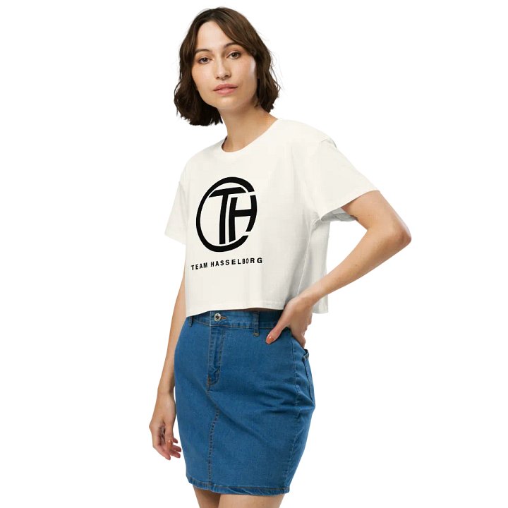 Hasselborg Logo Cropped Tee - Off White product image (1)