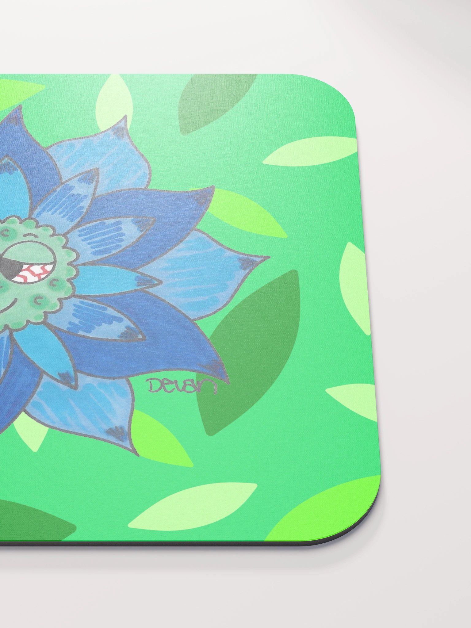 Light Blue Stoner Flower Mousepad product image (5)