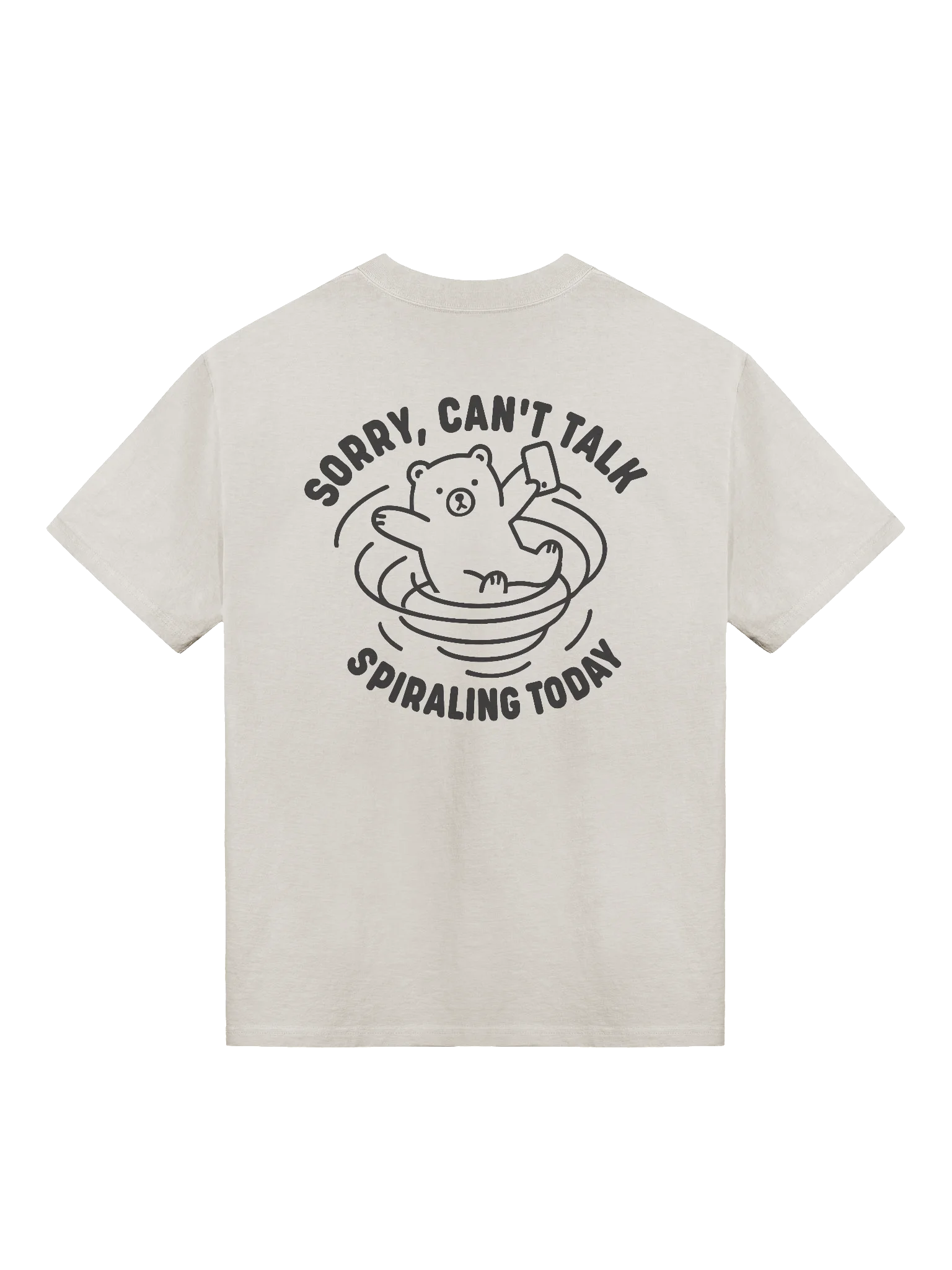 Sorry Can't Talk Spiraling Today Oversized T-Shirt product image (1)