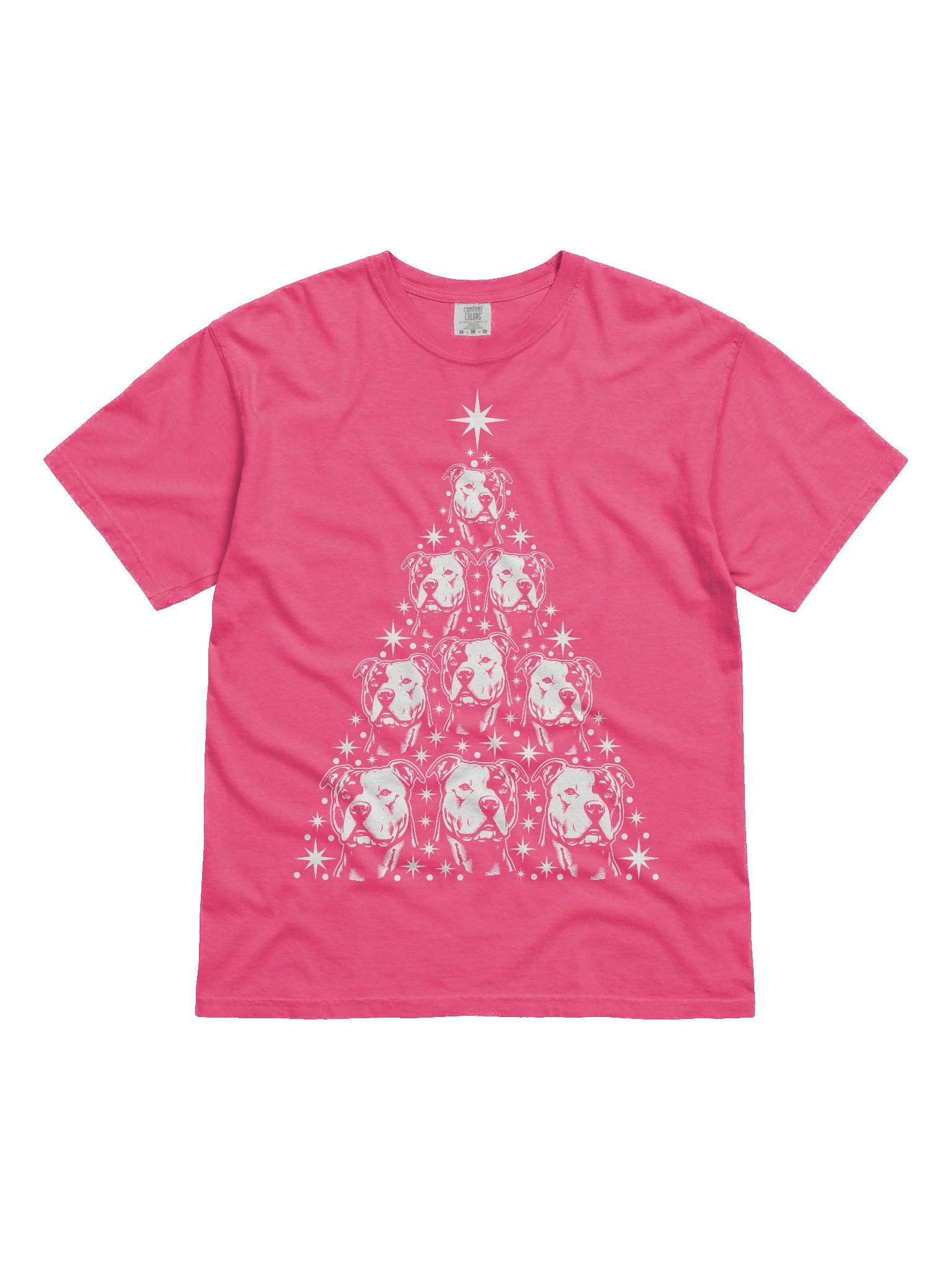 American Staffordshire Terrier(2) Christmas Tree T-Shirt product image (2)