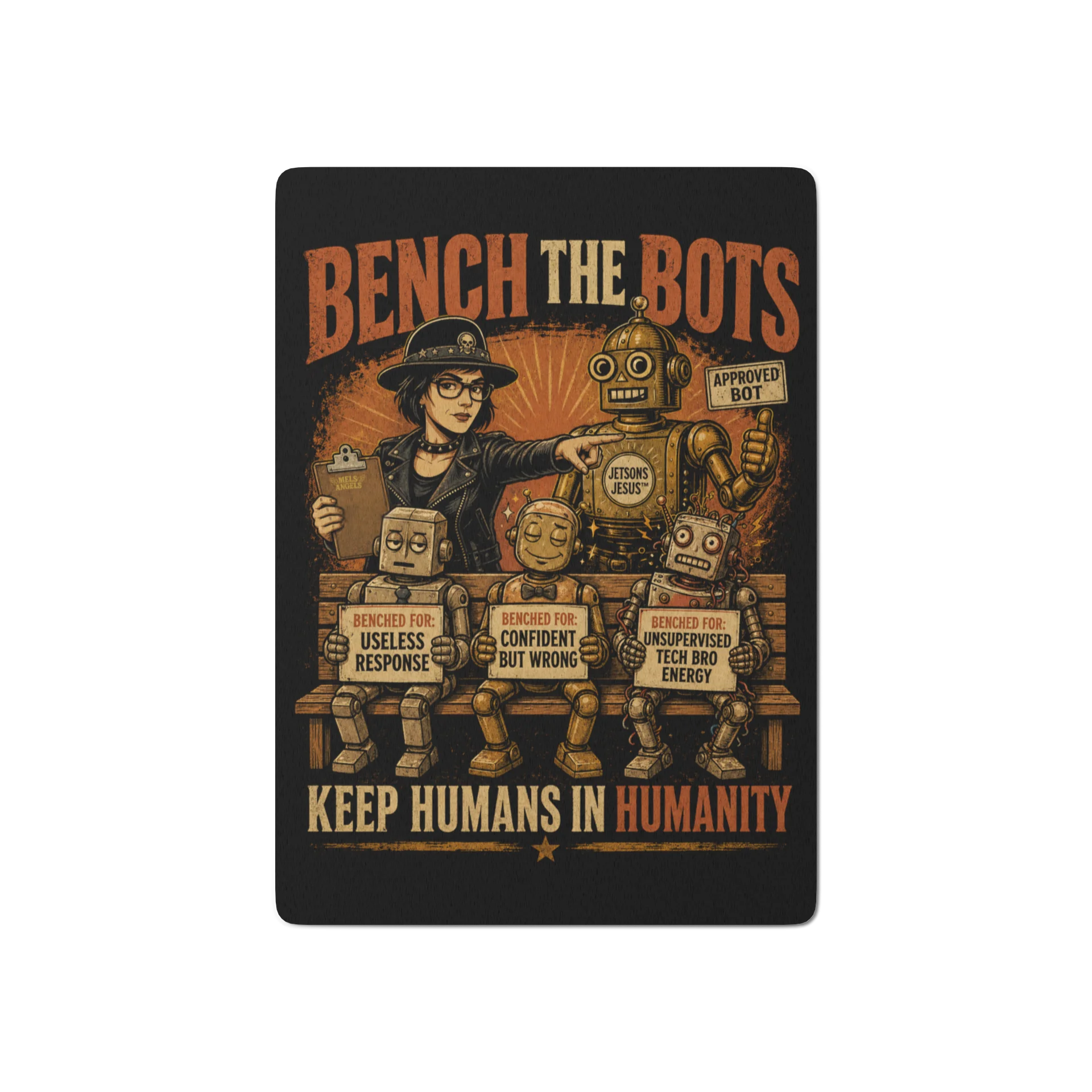 Bench the Bots Retro Poker Deck product image (1)