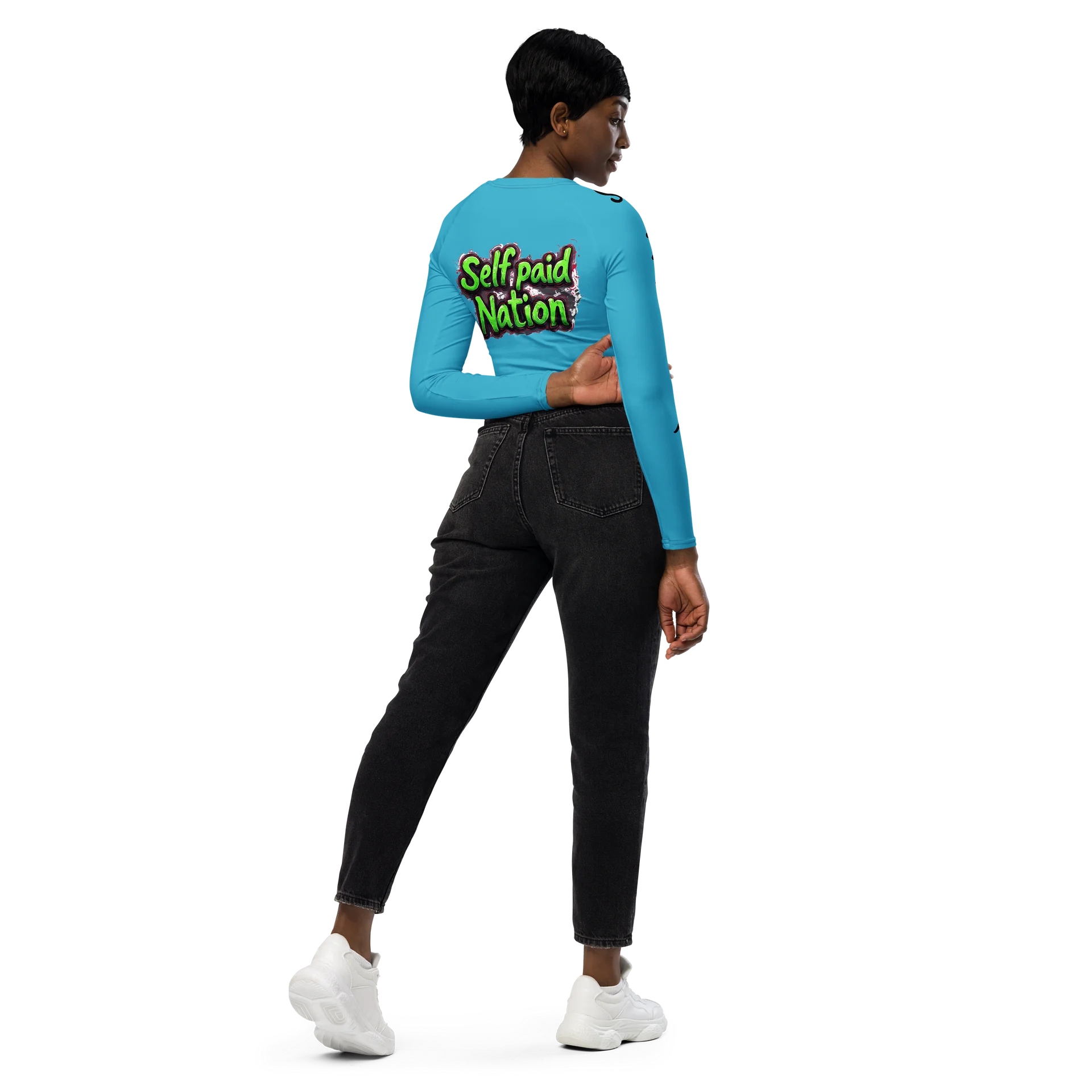 What's the Word Long Sleeve Crop Top product image (6)