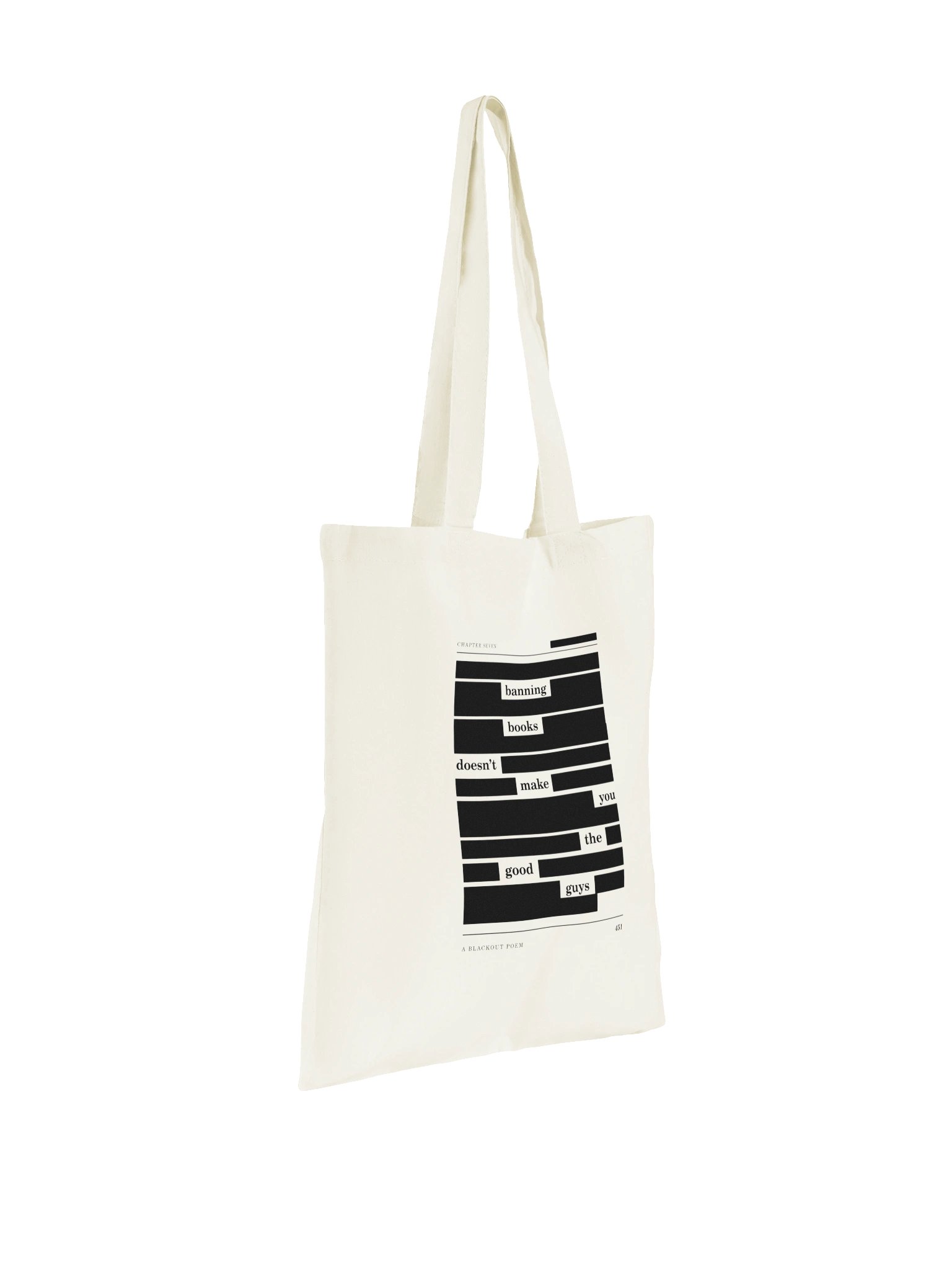 Banning Books — Blackout Poem Tote product image (3)