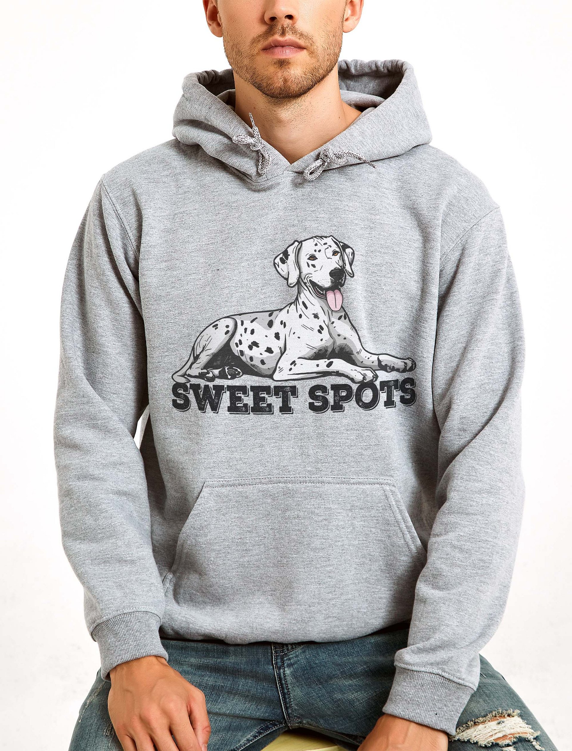 Sweet Spots Hooded Sweatshirt of a Dalmatian | Funny Hoodie for Dalmatian Paw-rents product image (2)