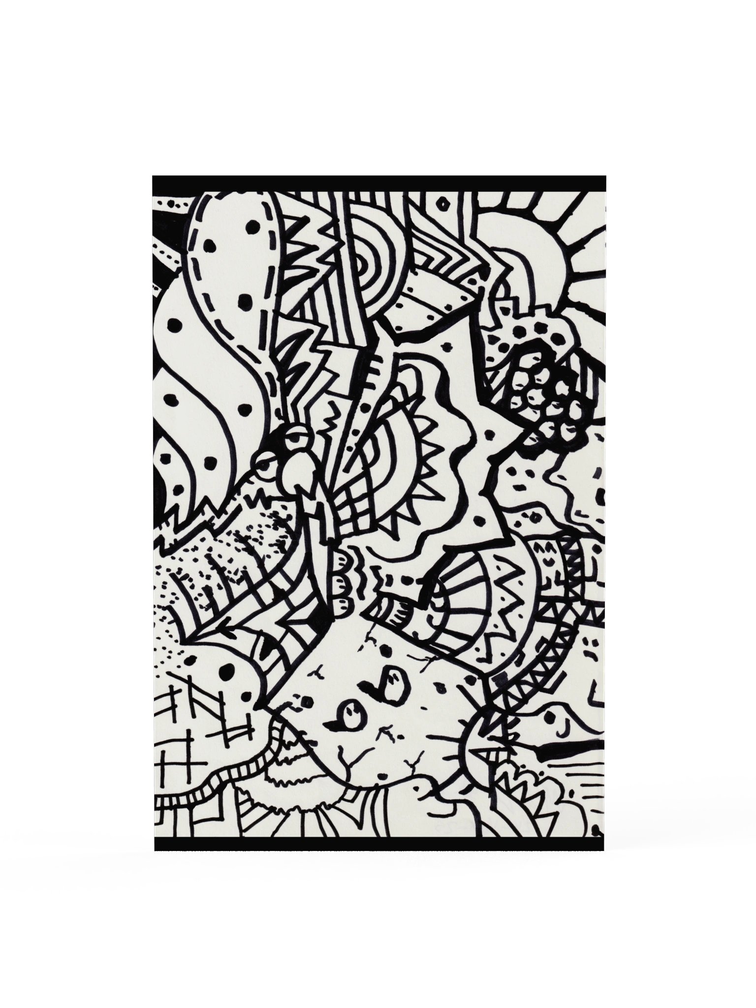 Sunny the Cat - B&W Print product image (2)