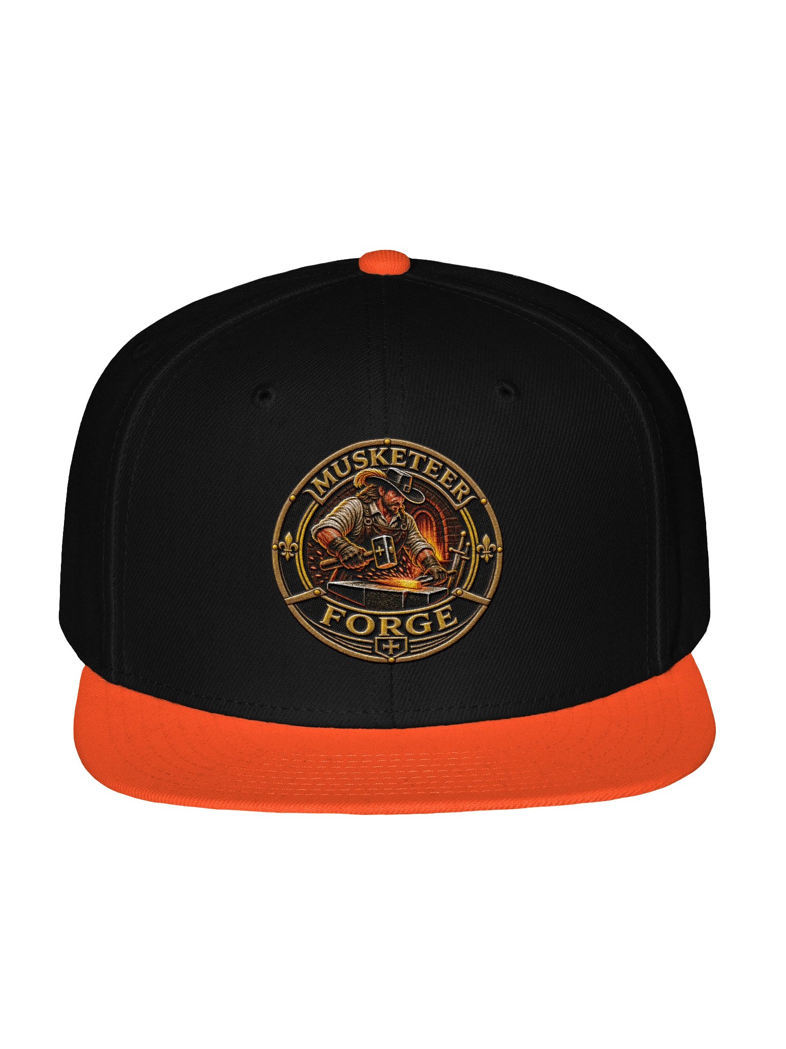 Musketeer Forge - Embroidered Hat - Orange/Black product image (1)