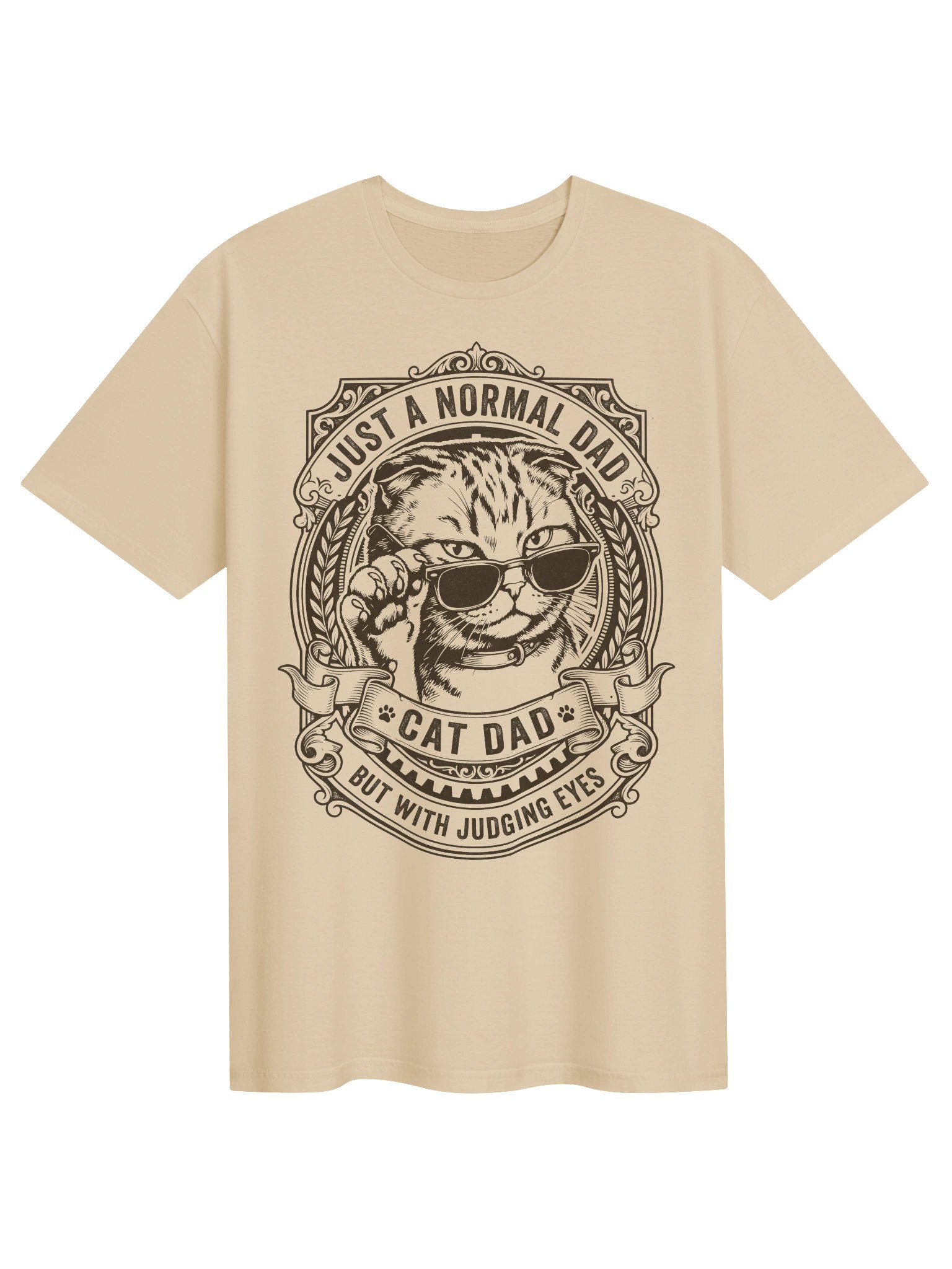 Judging Eyes Cat Dad T-Shirt product image (2)