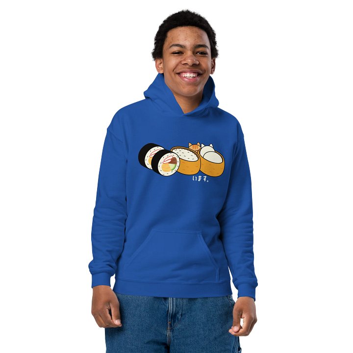 Inari Sushi and Futomaki Cat - Unisex Youth Hoodie product image (2)