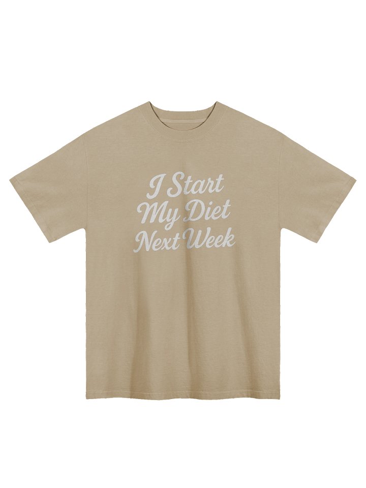 "Diet Next Week" Oversized Tee product image (2)