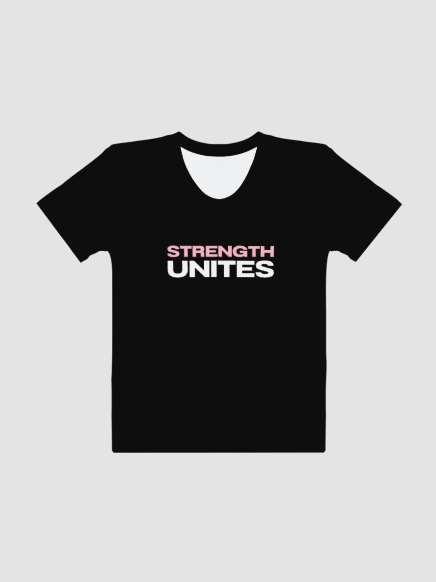 Breast Cancer Awareness: Strength Unites T-Shirt - Black product image (6)