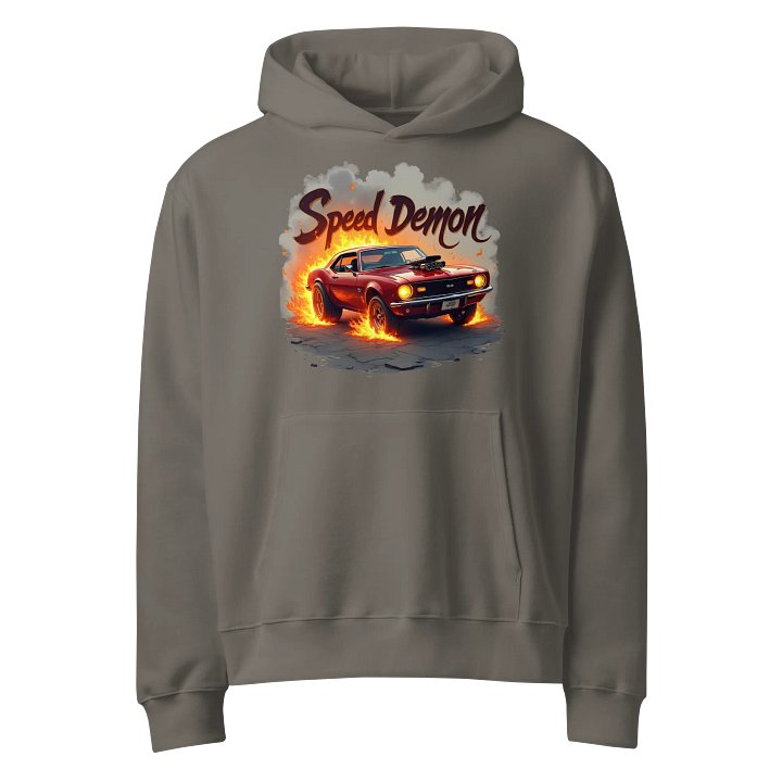 Streetwear Hoodie Design Men, Speed Demon Car Hoodie product image (1)