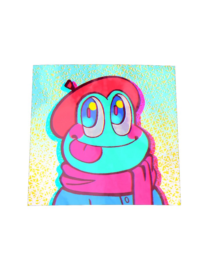 Official GhostyTongue 2026 Holographic Sticker product image (1)