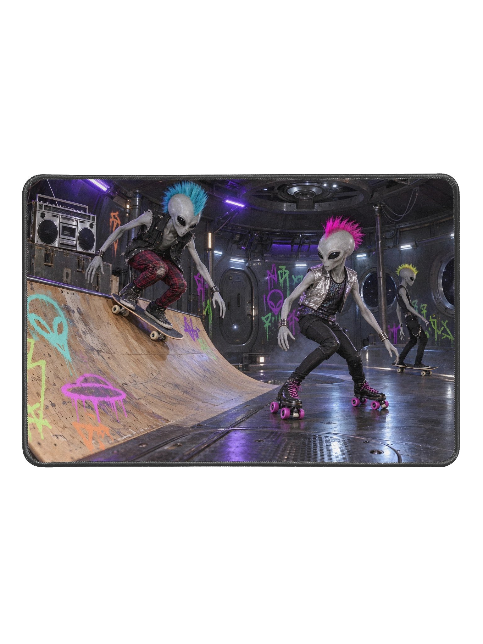 Alien Skate Punks Desk Mat product image (1)