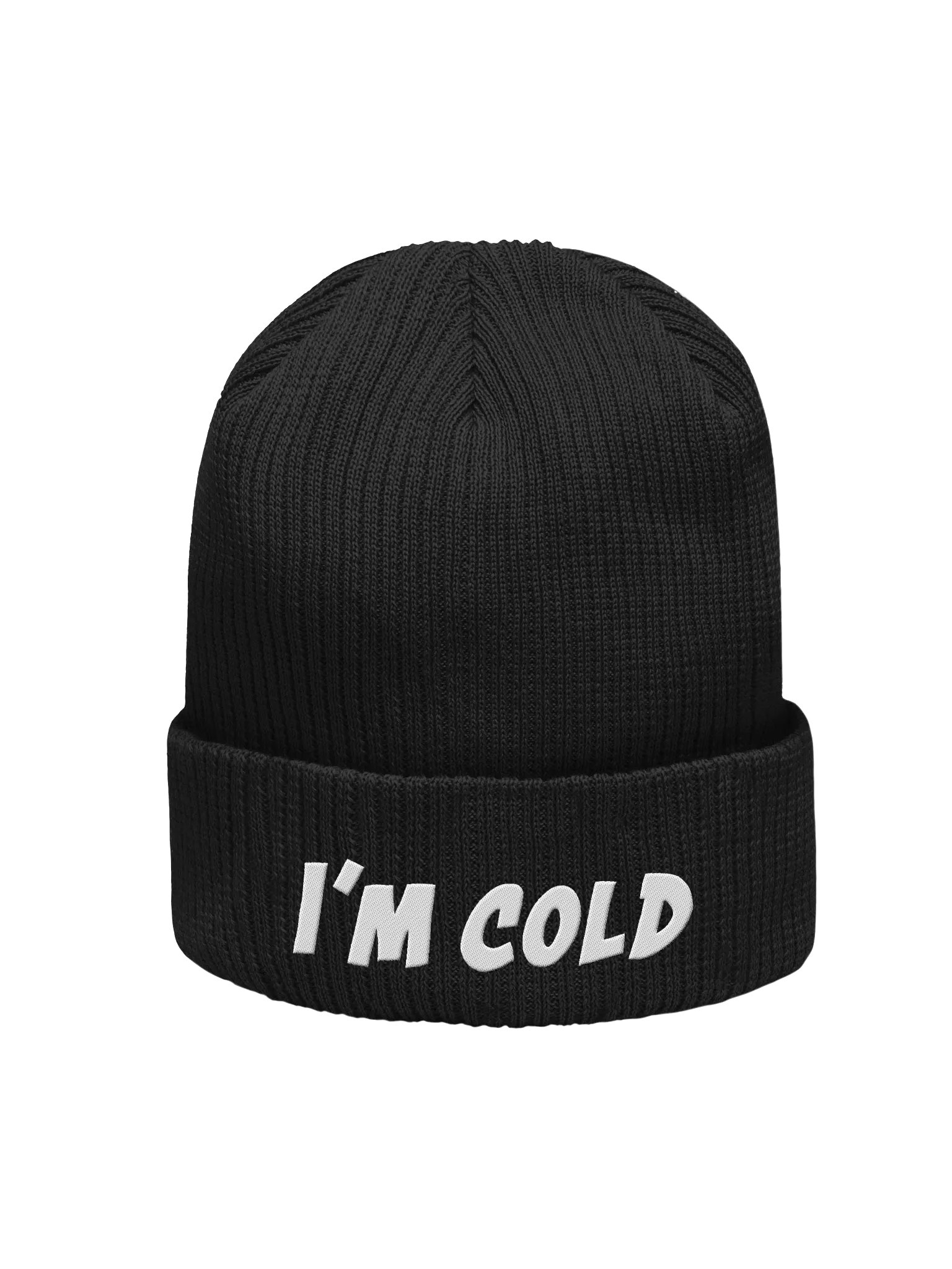 I'm Cold Ribbed Beanie product image (1)