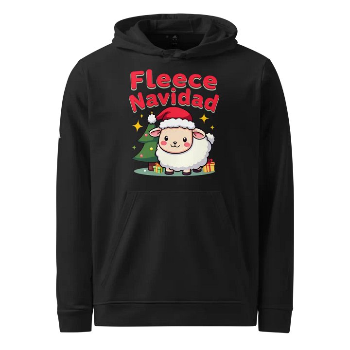 Fleece Navidad Santa Sheep Hoodie product image (1)