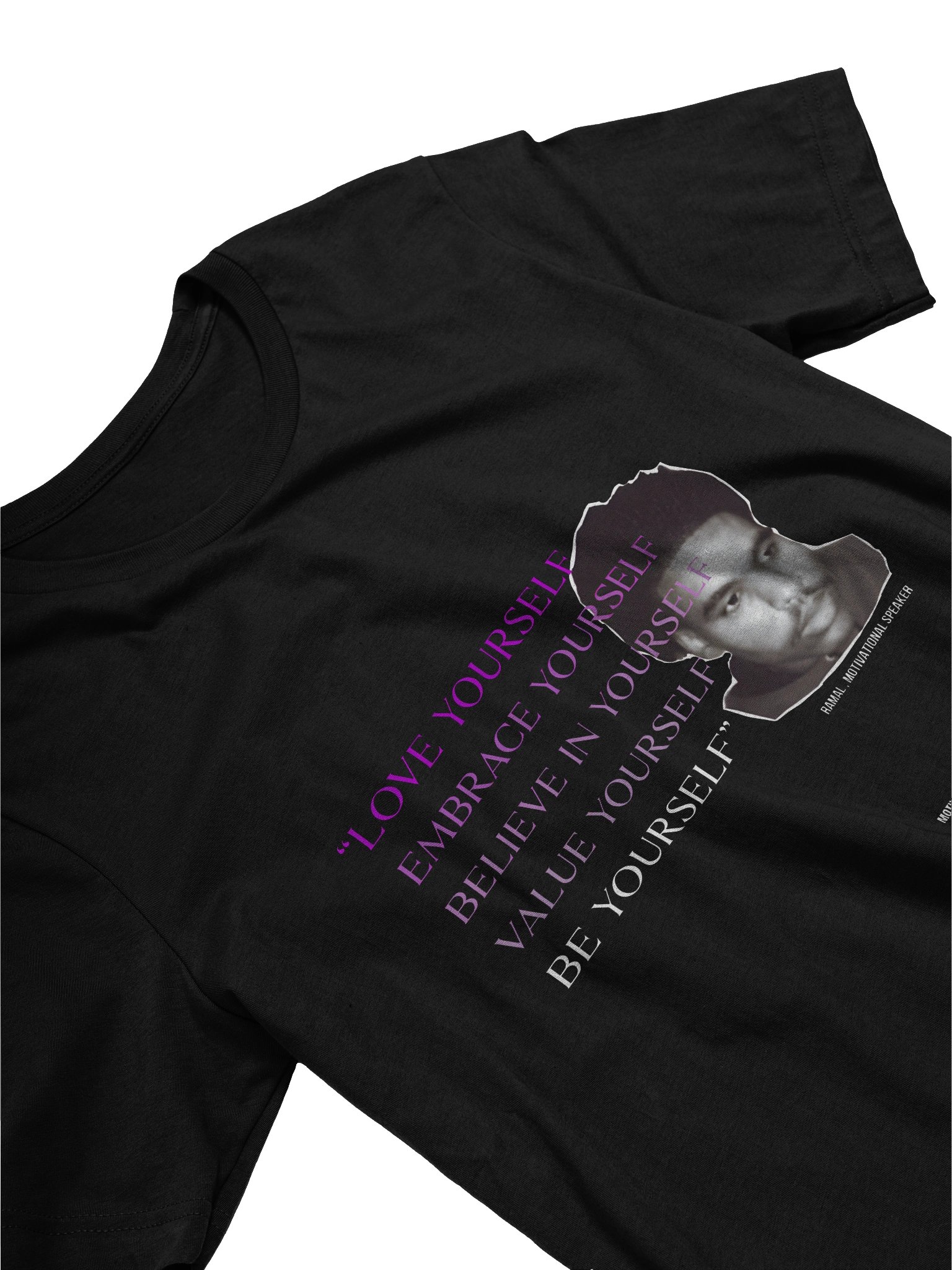 MOTIVATIONAL T-SHIRT - PURPLE LETTERS product image (3)