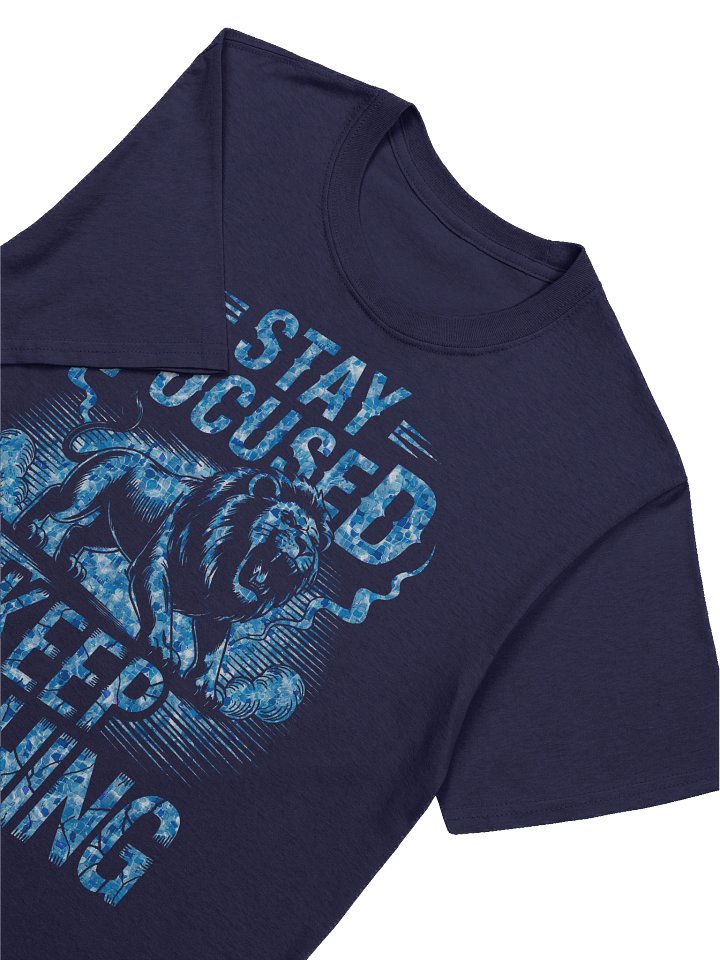 Stay Focused – Keep Pushing V4 Graphic T-Shirt Speckled Blue product image (16)