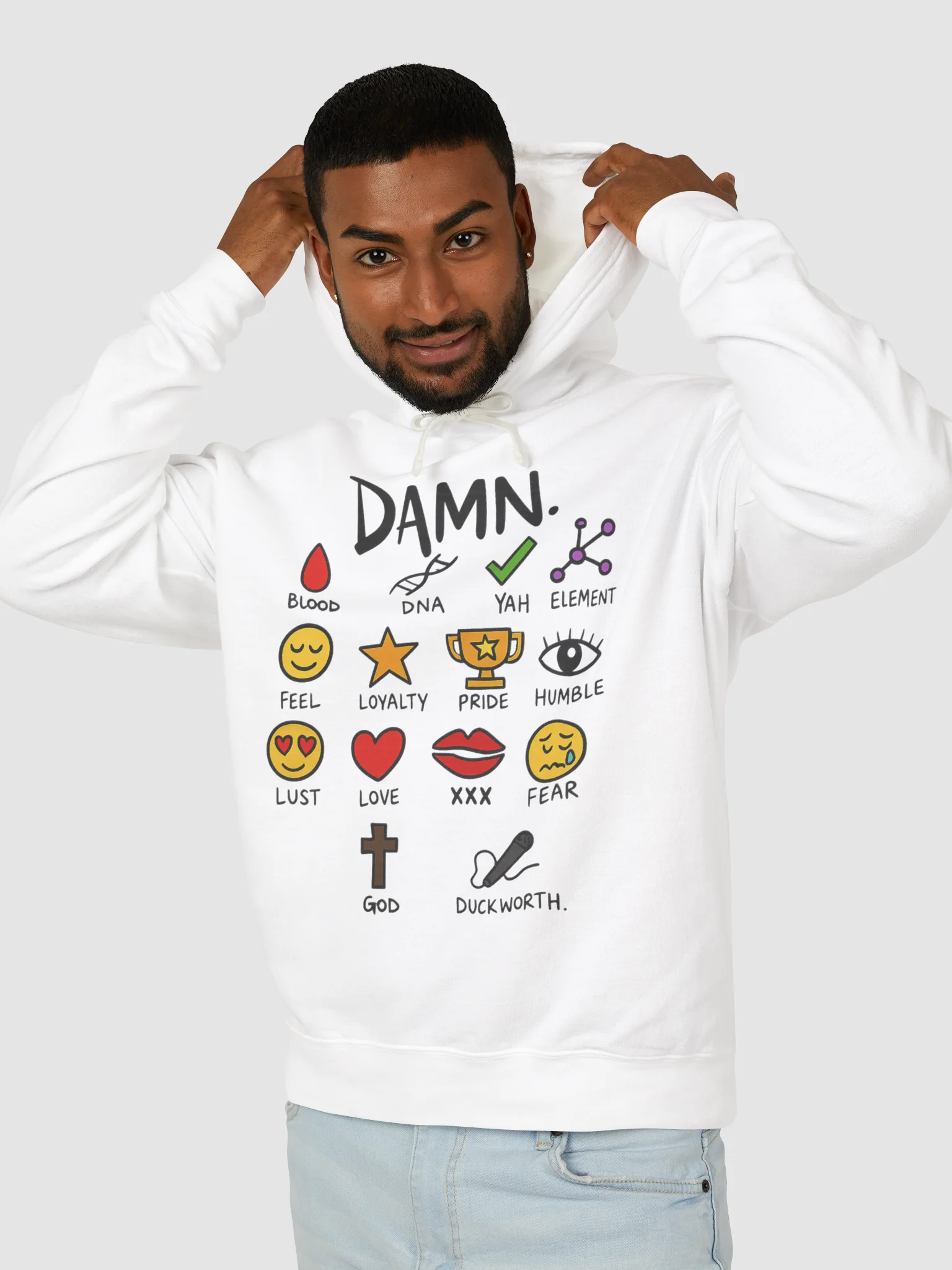 Kendrick Lamar Damn Notebook Hoodie product image (3)