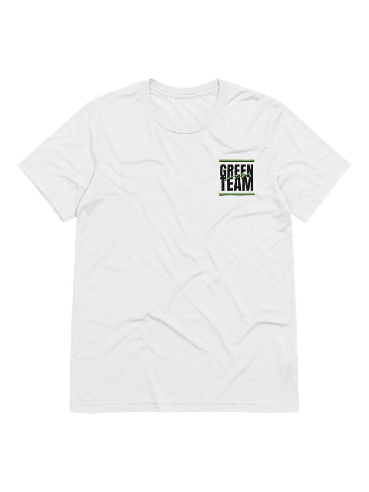 Green Team Embroidered White T-Shirt product image (1)