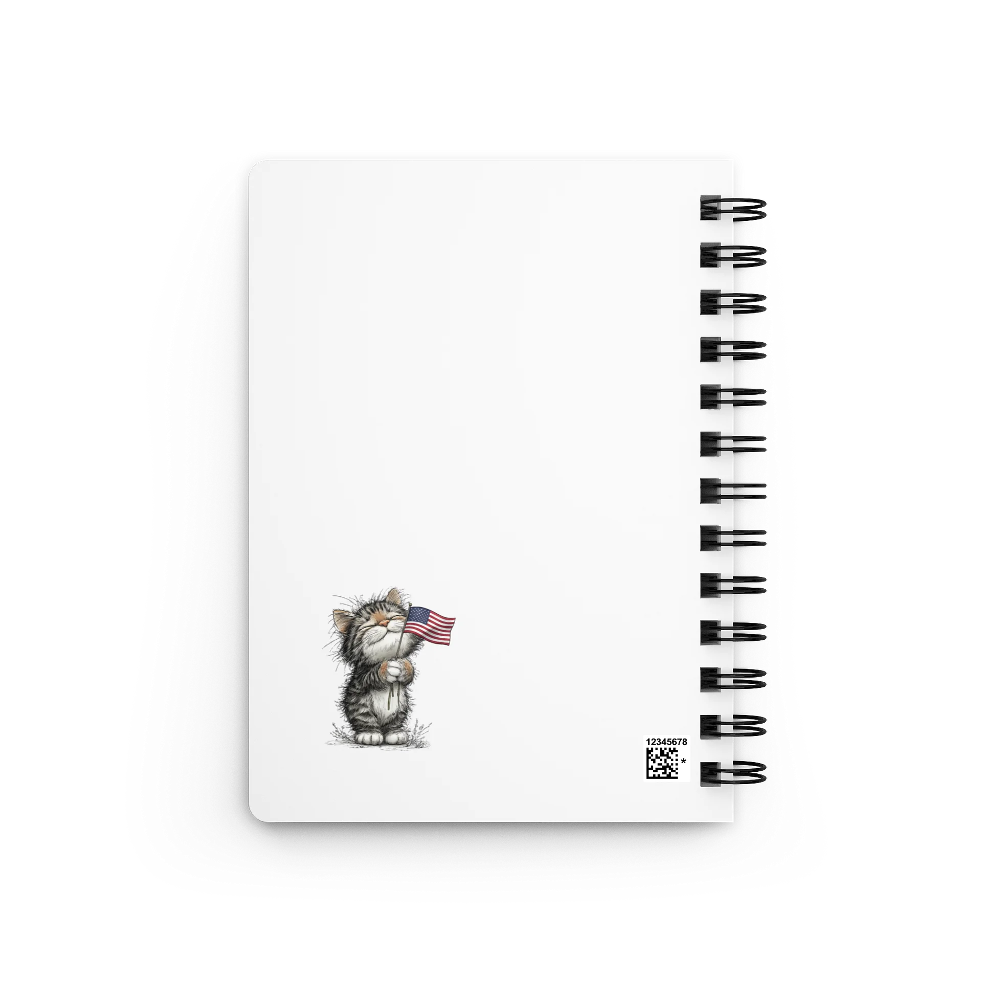 Patriotic Kitten Spiral Journal product image (2)