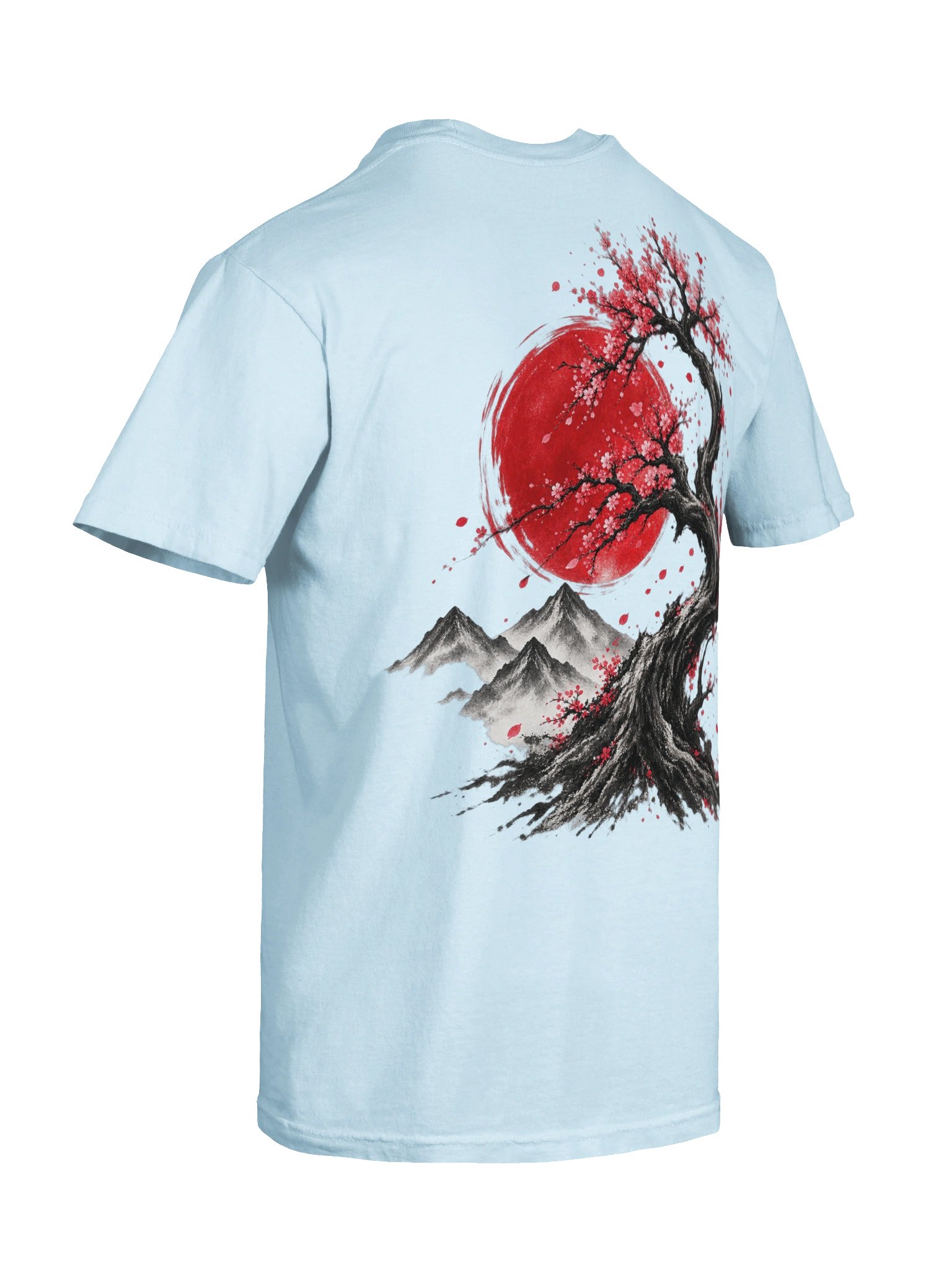 Japanese Crane & Cherry Blossom T-Shirt | Aesthetic Tee product image (11)