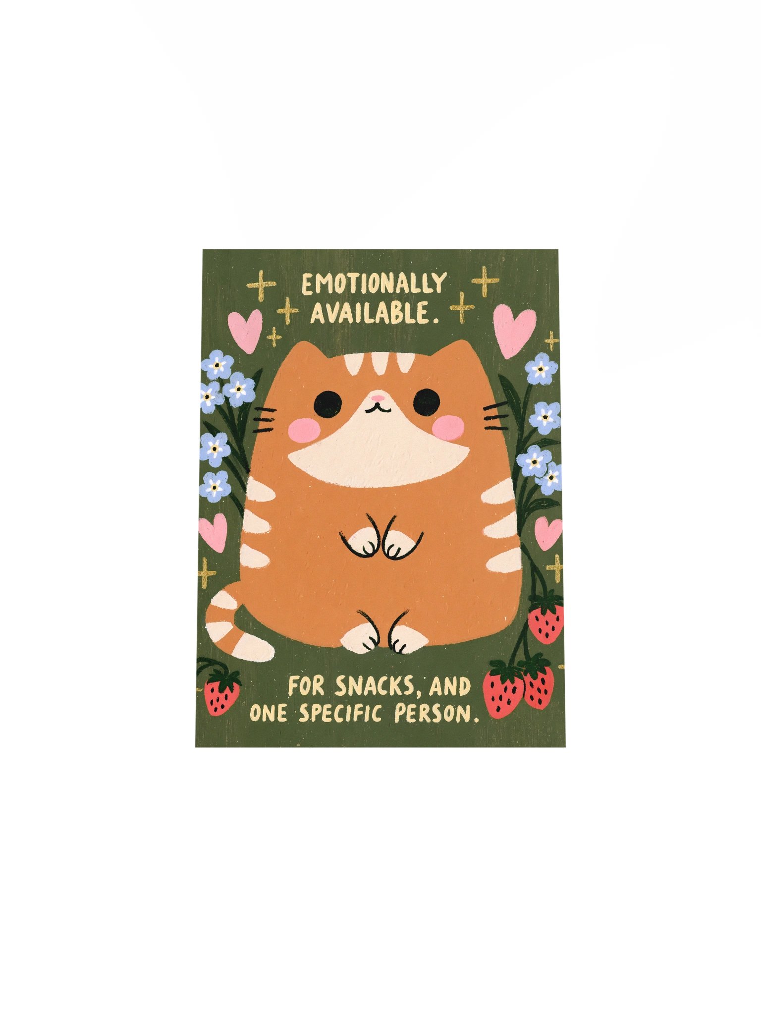 Emotionally Available Cat Poster product image (4)