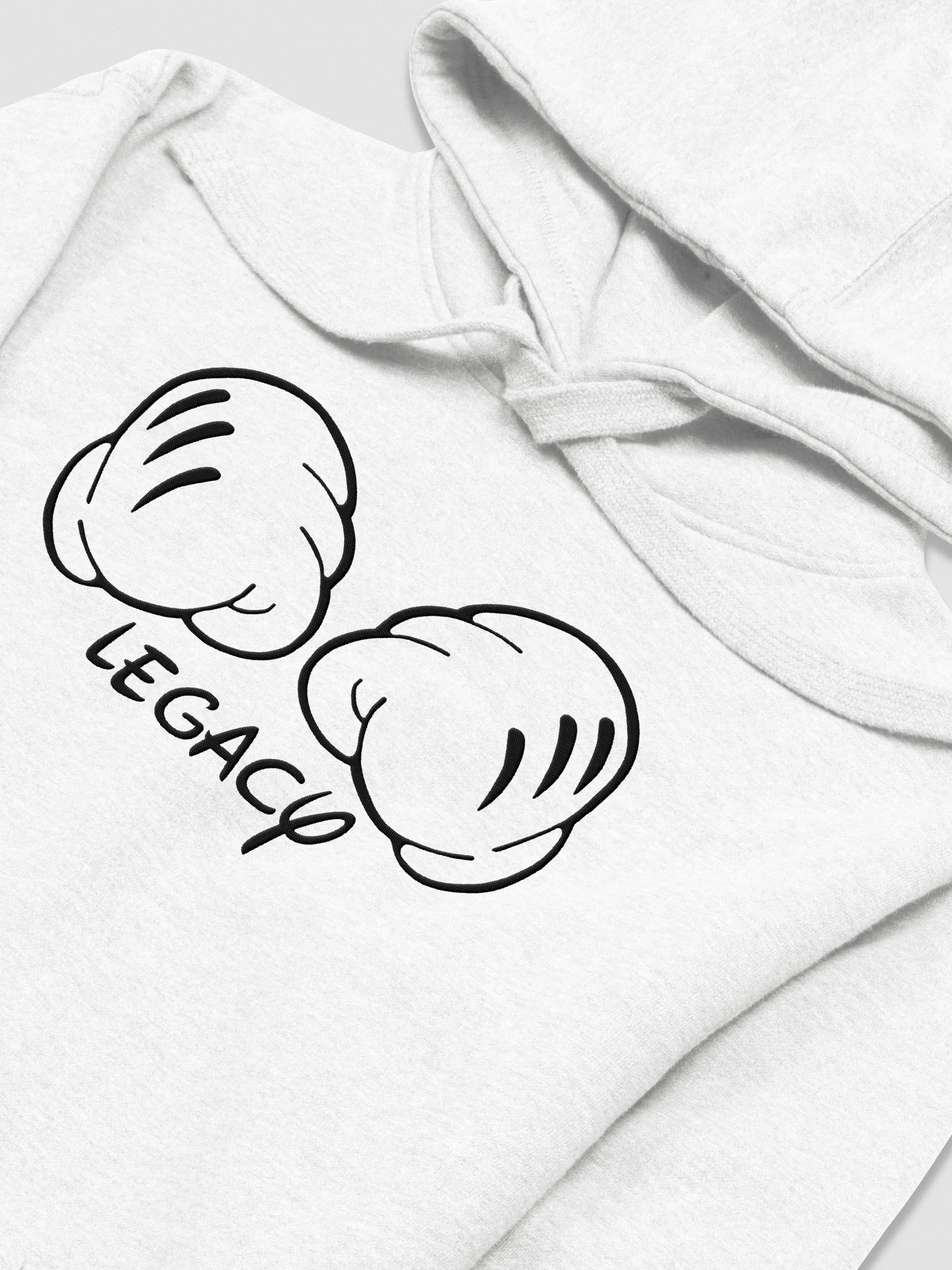 Disnerd Legacy Fists Hoodie | White product image (3)