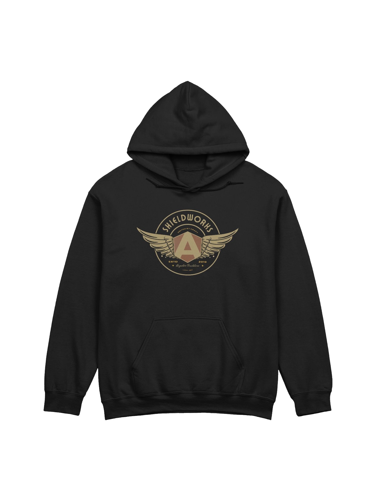 Shieldworks Angular Builders Local #201 “United by Craft” Classic Hoodie product image (1)