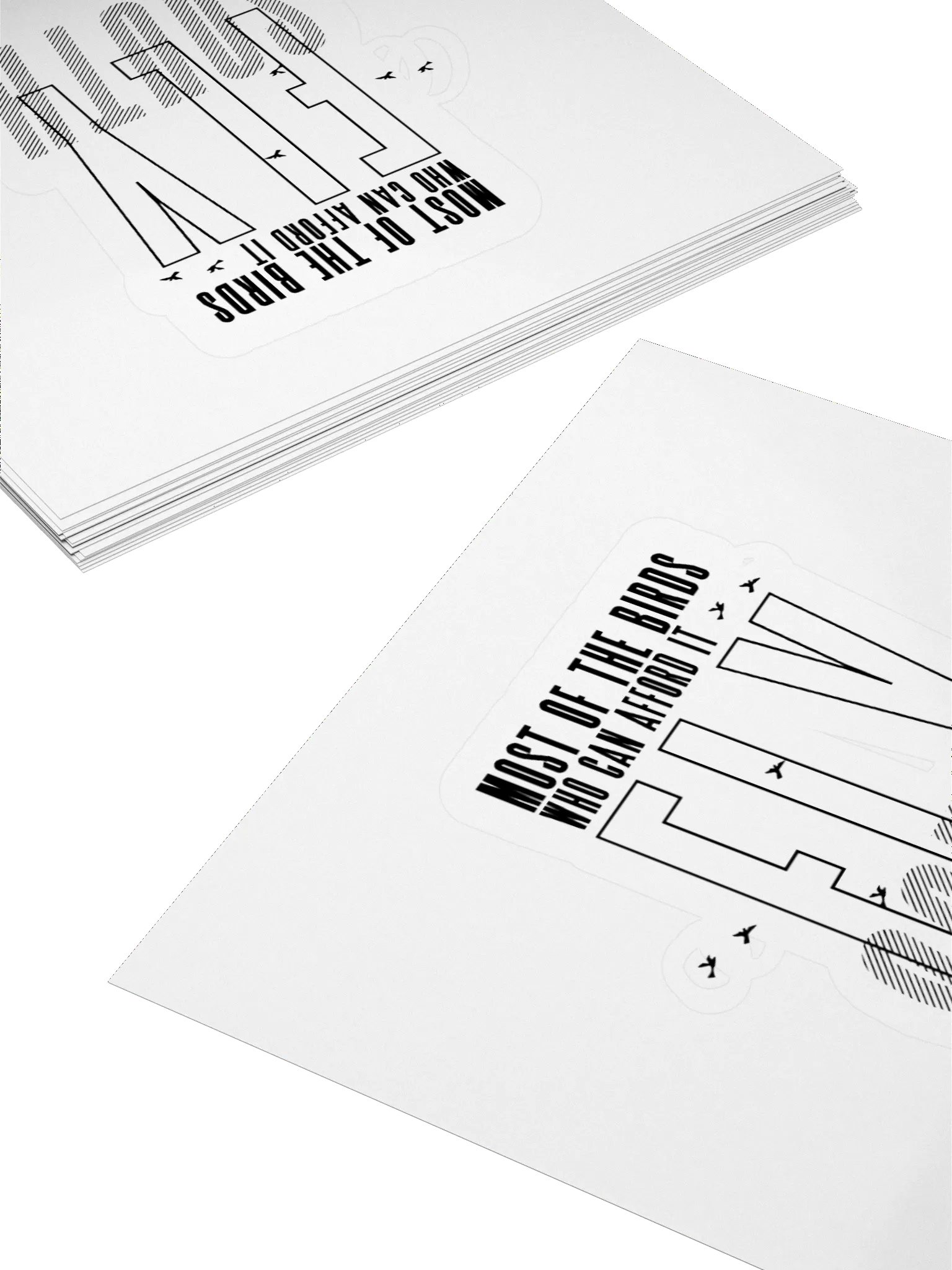 Birds Who Can Afford It Fly South Sticker product image (12)