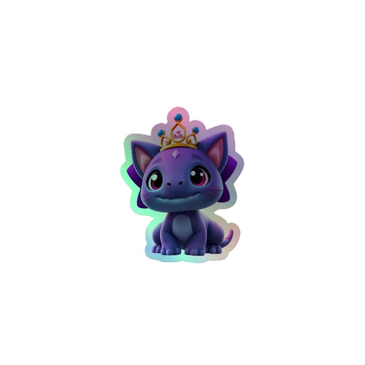 Dinokitty Holographic Sticker product image (1)