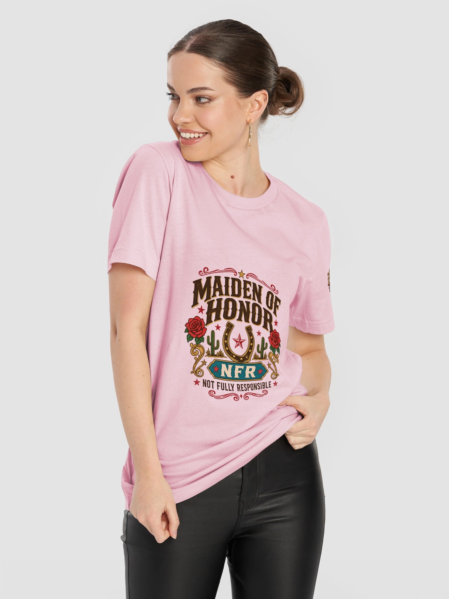 Western Bachelorette Party Shirt — Maiden of Honor NFR Not Fully Responsible | Broken Marriage™ product image (12)