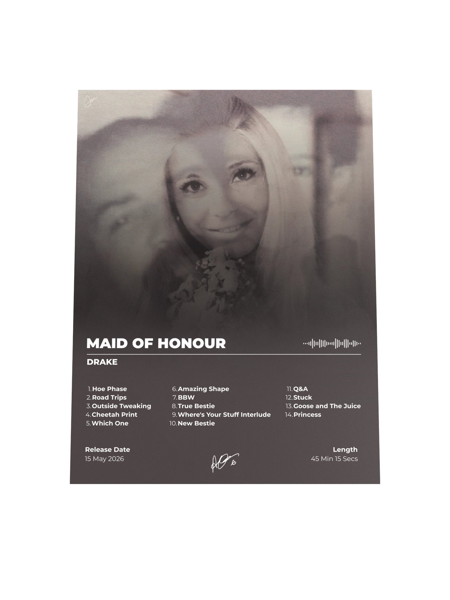 Maid of Honour Drake Poster product image (7)