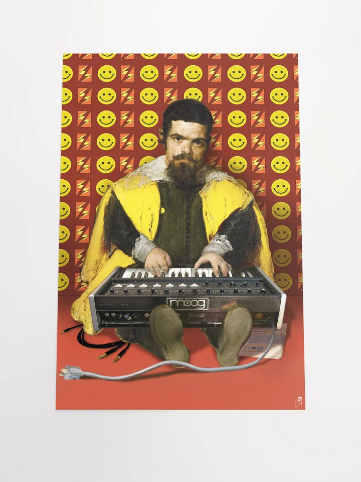 El Micro mOOg del Primo, Micro mOOg tribute by Frank Fonik, EDM Techno Enhanced Matte Poster product image (1)