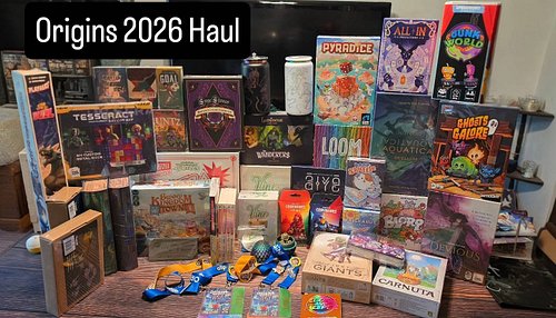 Our haul from #Origins2026. 

We had a blast. Videos coming soon!

@originsgamefair #OriginsGameFair