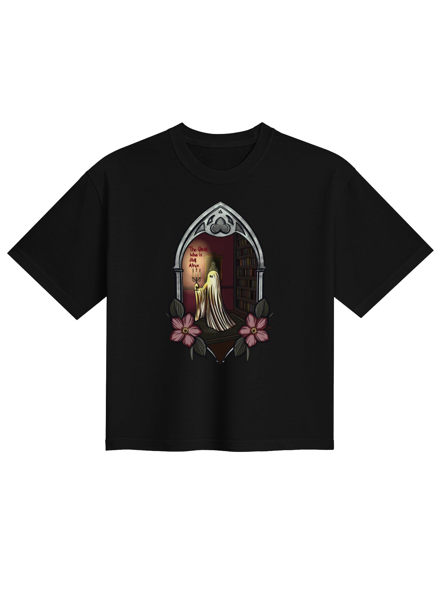 "Ghost Who Is Still Alive" Spooky Boxy Tee product image (1)