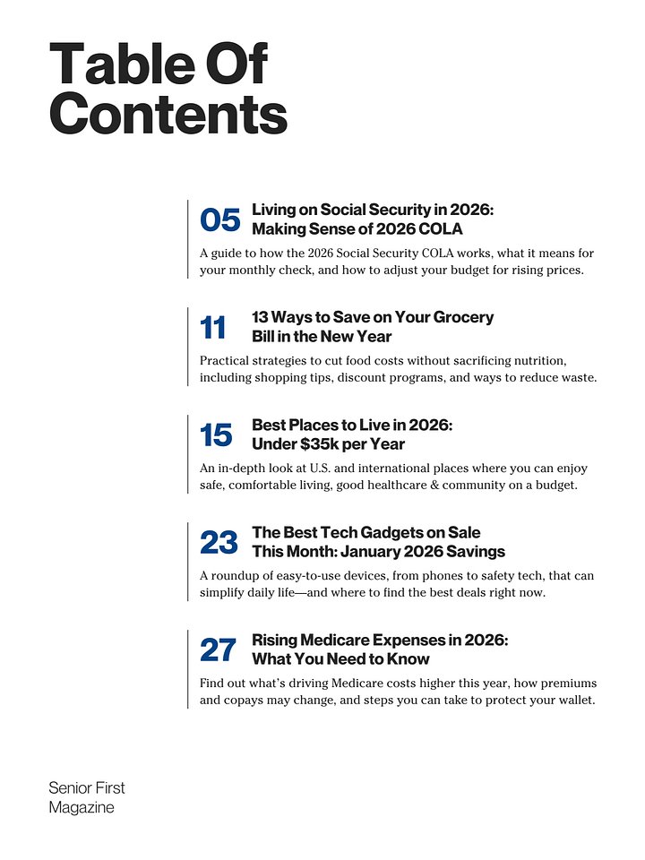 Senior First Magazine - January/February 2026 (Digital) product image (2)