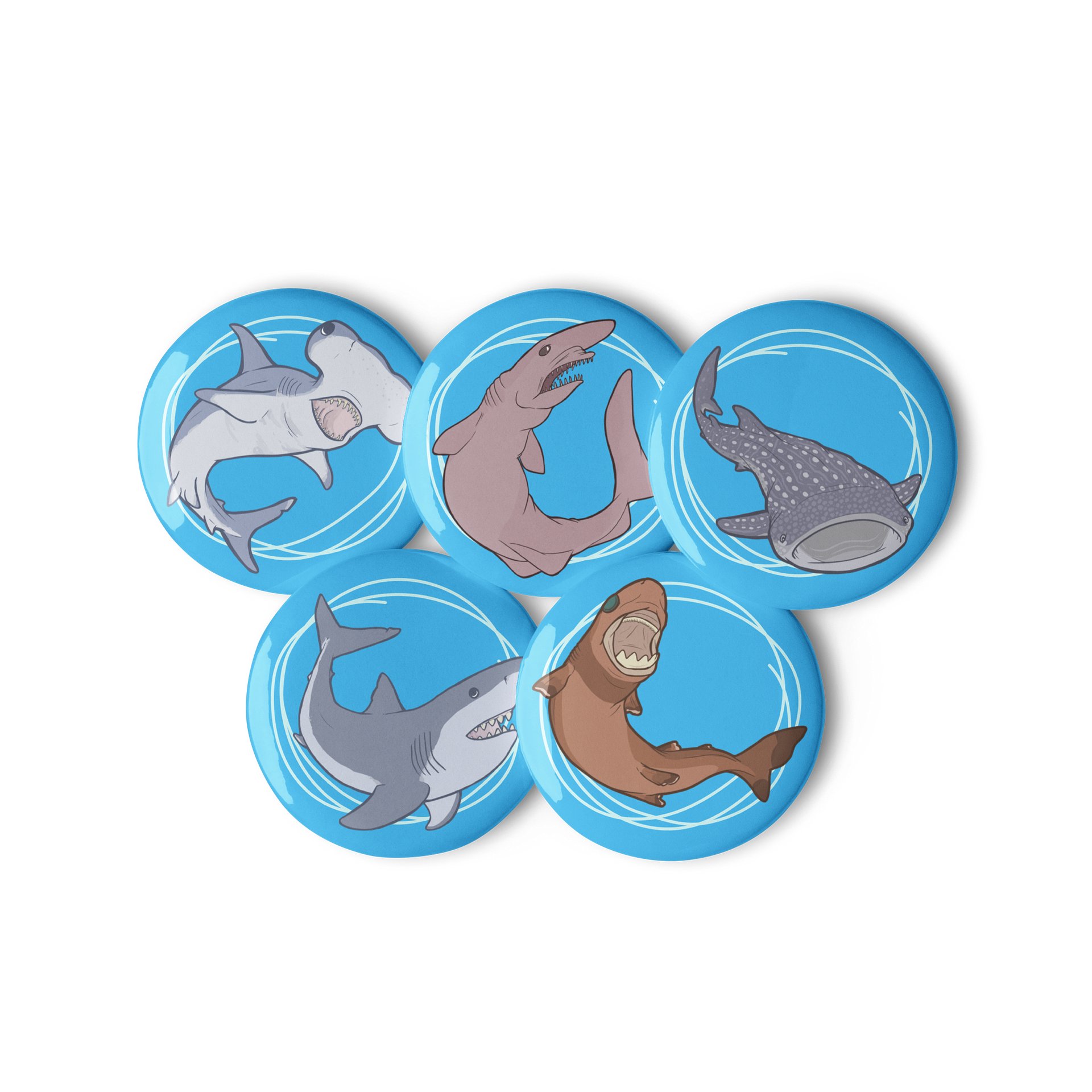 Shark Pins - set 1 product image (2)